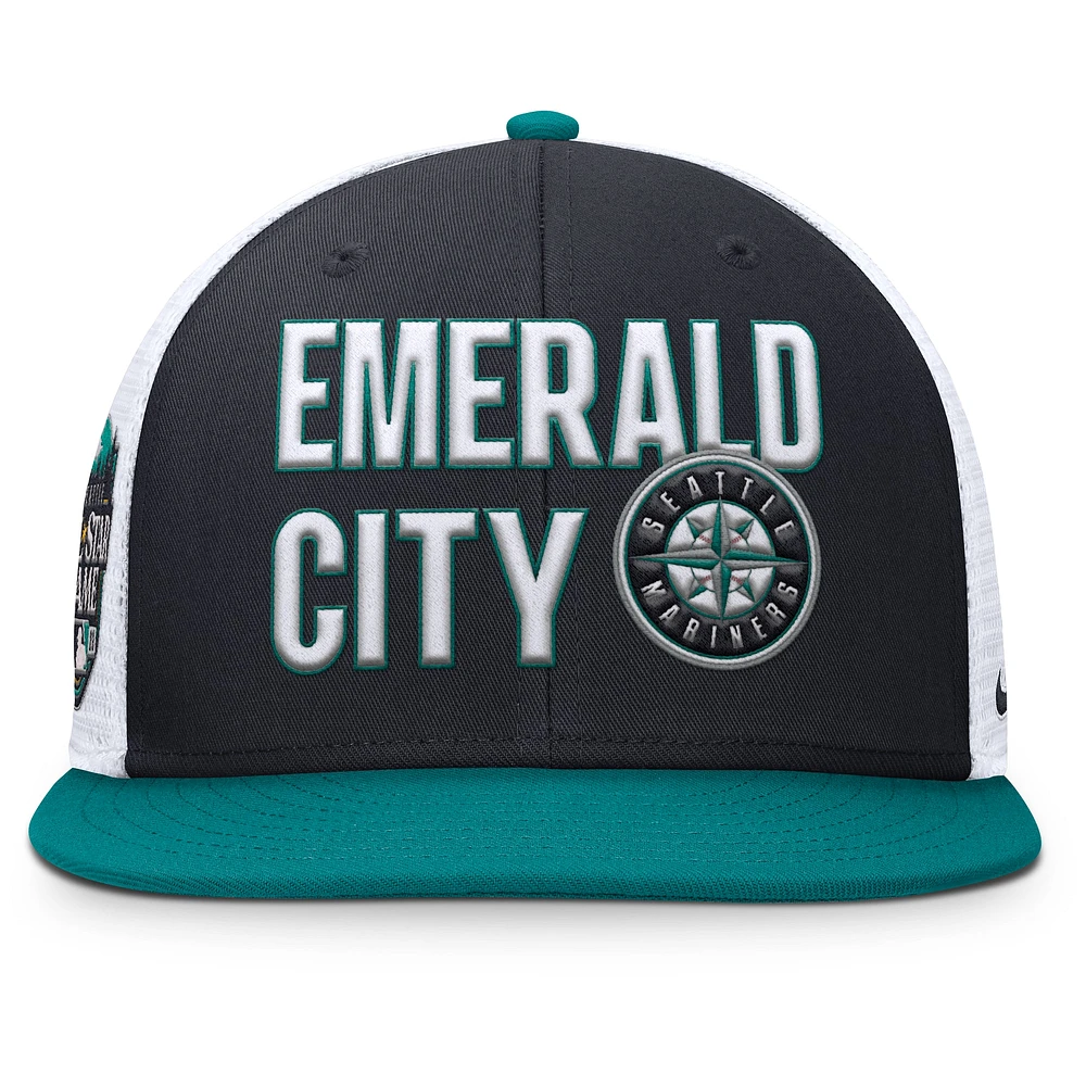 Casquette Snapback Nike bleu marine Seattle Mariners Pro Trucker pour homme