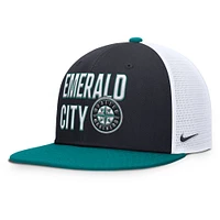 Casquette Snapback Nike bleu marine Seattle Mariners Pro Trucker pour homme