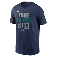 T-shirt Nike Seattle Mariners Rally Rule pour homme, bleu marine