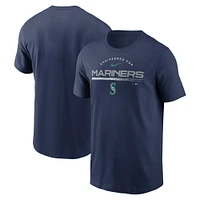 T-shirt Nike Seattle Mariners Team Engineered Performance pour homme - Bleu marine