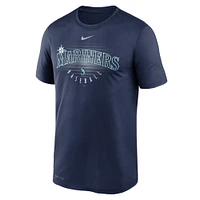 T-shirt Nike bleu marine Seattle Mariners Wordmark Outline Legend pour homme