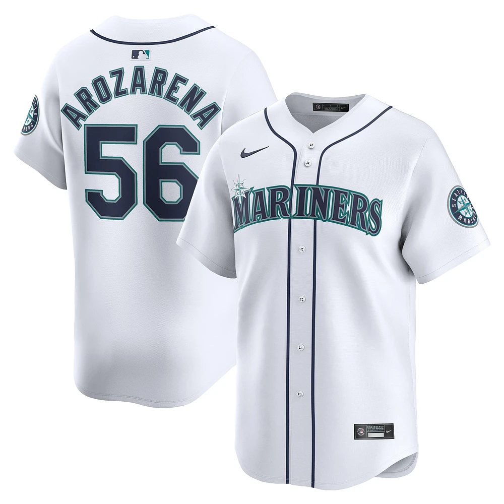 Maillot de joueur Nike Randy Arozarena blanc Seattle Mariners Home Limited pour homme