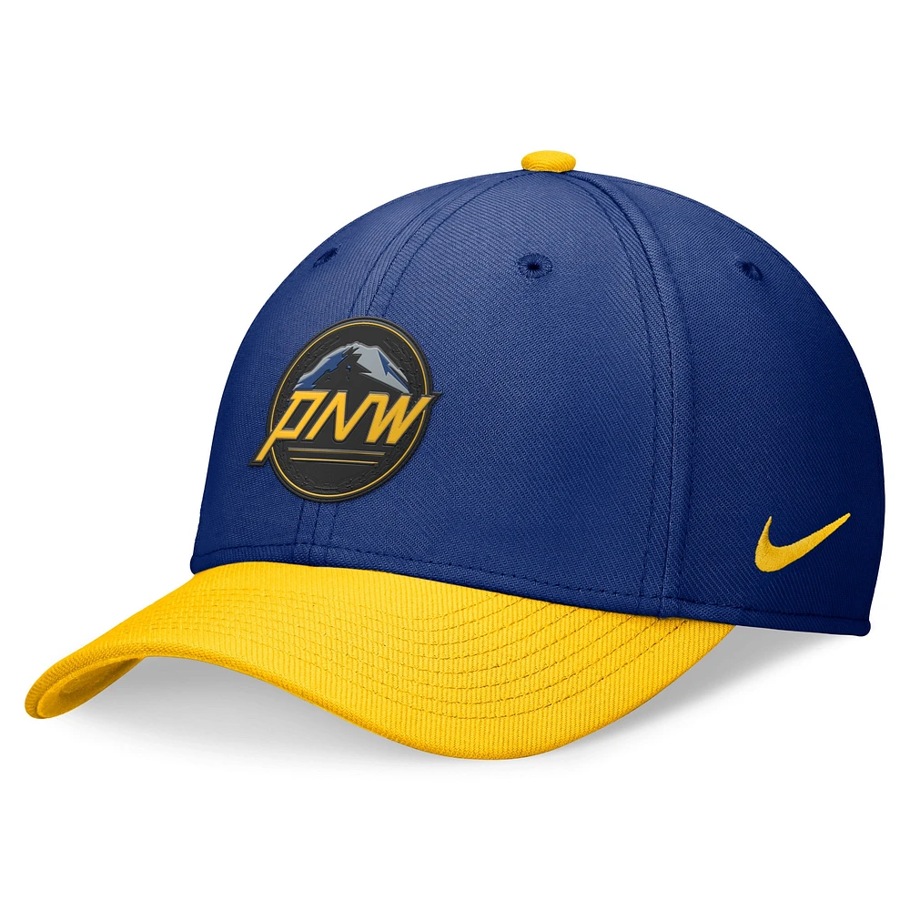 Men's Nike Royal/Gold Seattle Mariners 2024 City Connect Swoosh Flex Hat