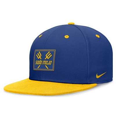 Casquette ajustée Nike Royal/Gold Seattle Mariners City Connect True pour homme