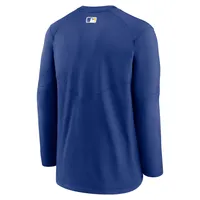 T-shirt à manches longues avec logo Nike Royal Seattle Mariners Authentic Collection pour homme