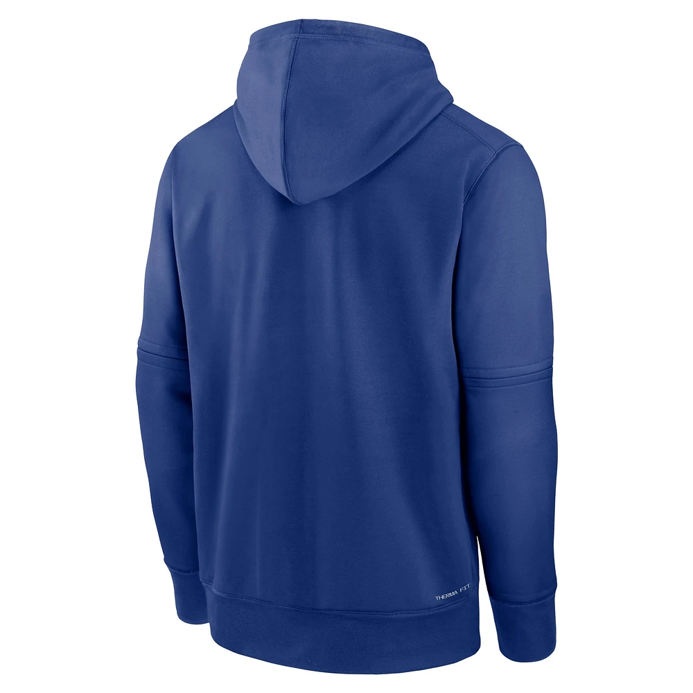 Men's Nike Royal Seattle Mariners Authentic Collection Practice Performance Pullover Hoodie