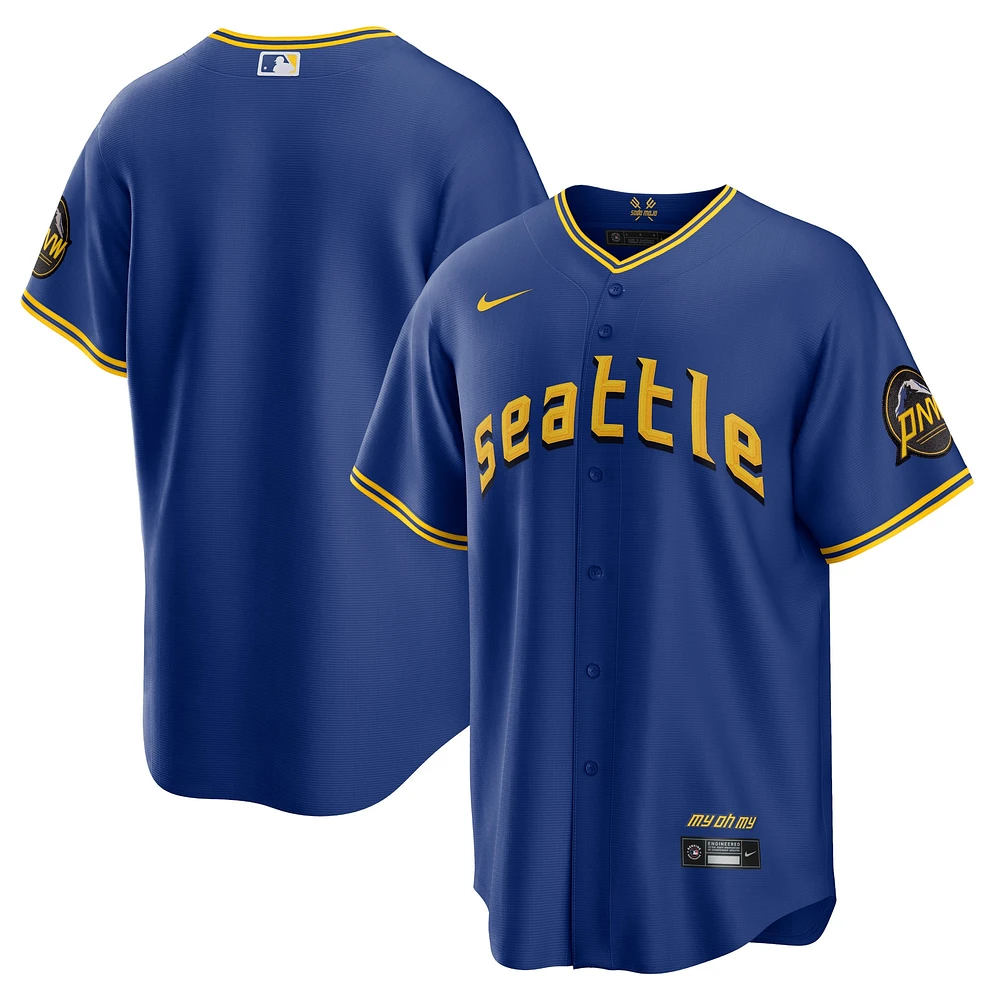 Men's Nike  Royal Seattle Mariners City Connect Replica Jersey