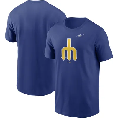 Men's Nike Hank Aaron Atlanta Braves Cooperstown Collection Name & Number  Royal T-Shirt