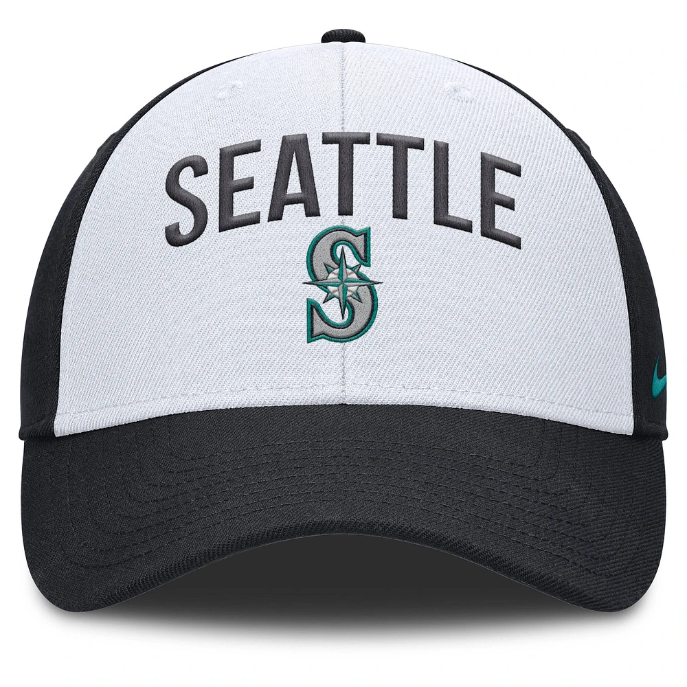 Men's Nike White/Navy Seattle Mariners Club Performance Adjustable Hat