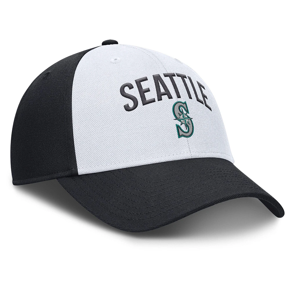 Men's Nike White/Navy Seattle Mariners Club Performance Adjustable Hat