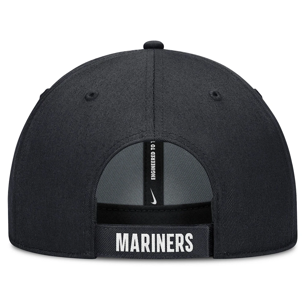 Men's Nike White/Navy Seattle Mariners Club Performance Adjustable Hat