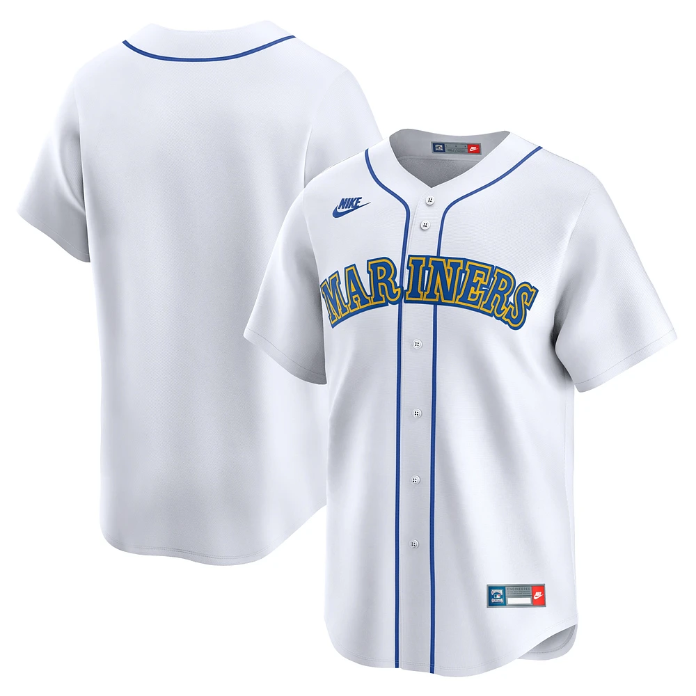 Men's Nike White Seattle Mariners Cooperstown Collection Limited Jersey