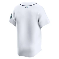 Maillot Nike pour homme blanc Seattle Mariners Domicile Limité