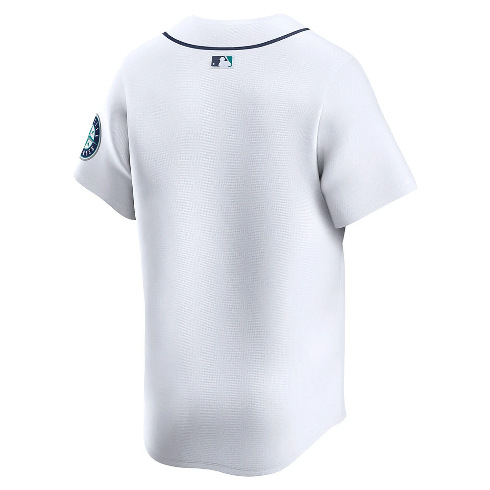 Maillot Nike blanc à domicile des Seattle Mariners pour homme