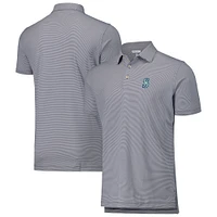 Men's Peter Millar Navy Seattle Mariners Jubilee Stripe Stretch Jersey Polo