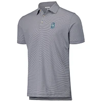 Men's Peter Millar Navy Seattle Mariners Jubilee Stripe Stretch Jersey Polo