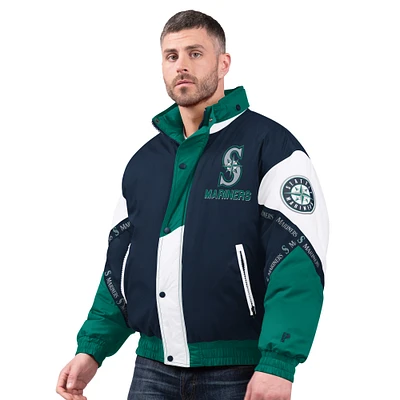 Veste à capuche entièrement zippée Pro Player bleu marine des Seattle Mariners pour homme