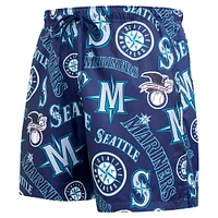 Men's Pro Standard Aqua Seattle Mariners Toss Logo Woven Shorts