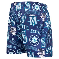 Men's Pro Standard Aqua Seattle Mariners Toss Logo Woven Shorts