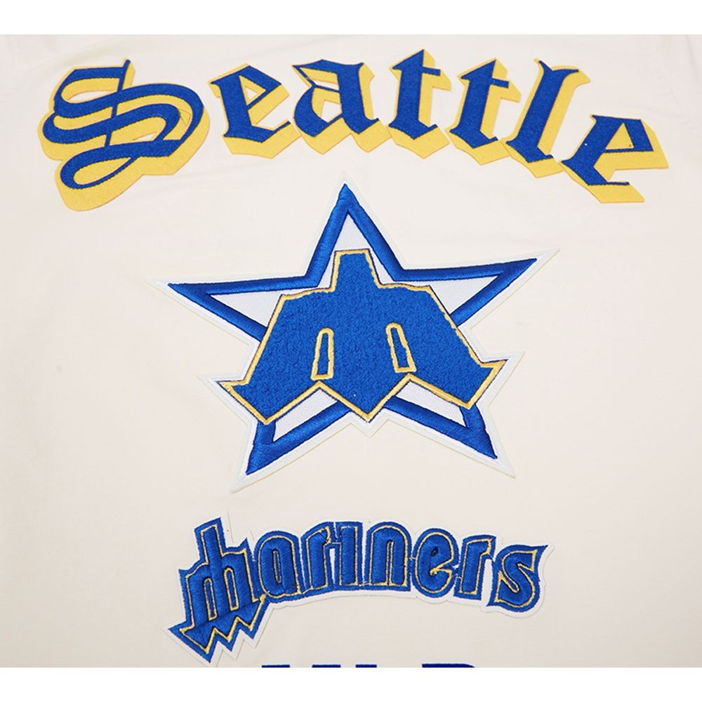 Men's Seattle Mariners Pro Standard Cream Retro Old English