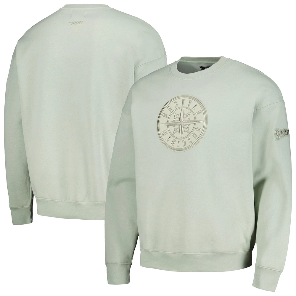 Sweat-shirt à enfiler neutre épaules tombantes Pro Standard vert pour hommes des Seattle Mariners