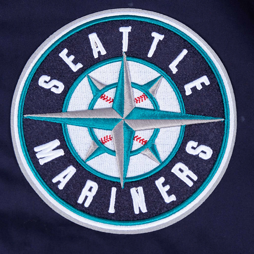 Veste zippée en sergé bleu marine Pro Standard pour homme des Seattle Mariners Area Code