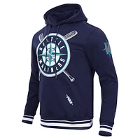 Sweat à capuche avec logo Mash Up des Seattle Mariners Pro Standard pour hommes, bleu marine