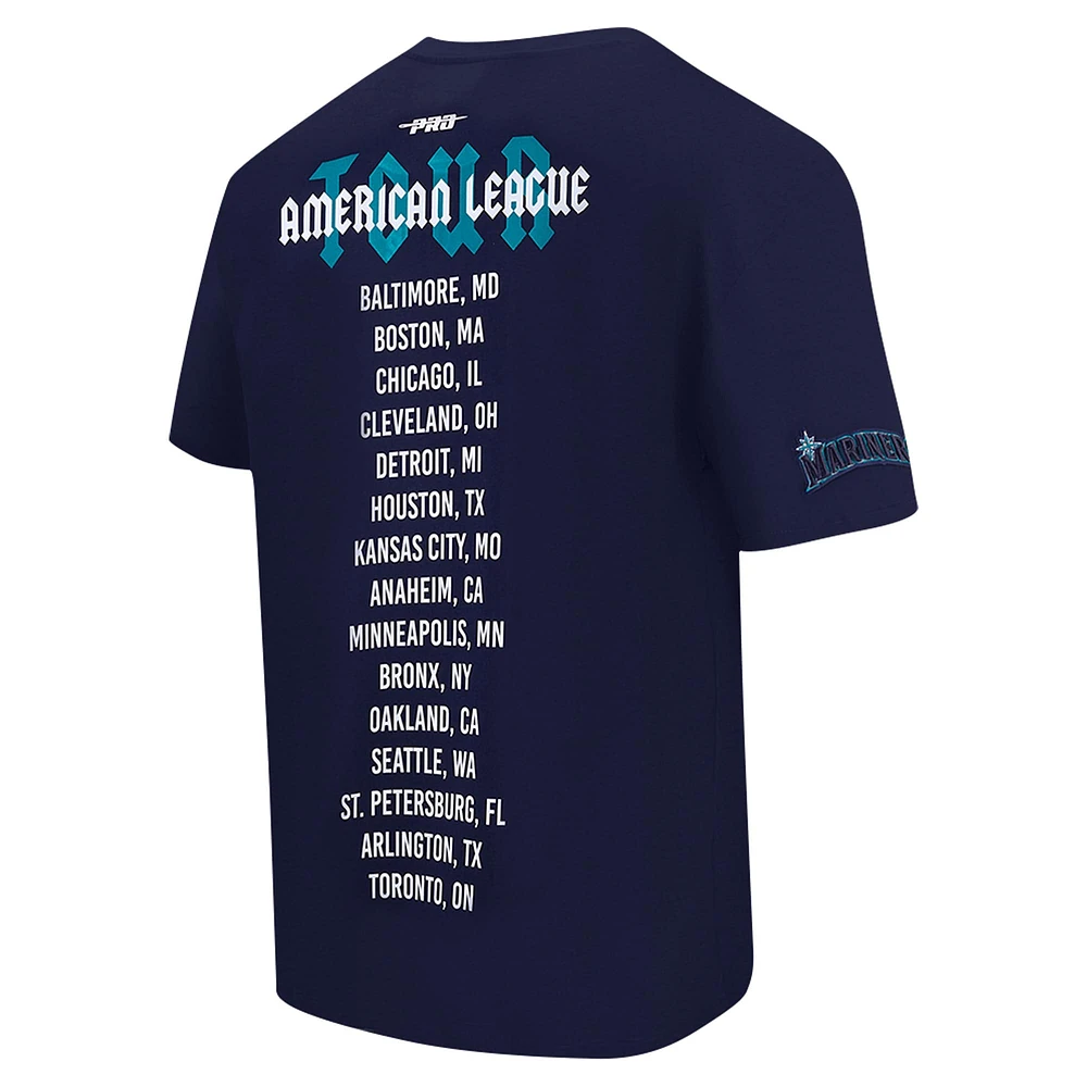 Men's Pro Standard Navy Seattle Mariners Oversized City Tour T-Shirt