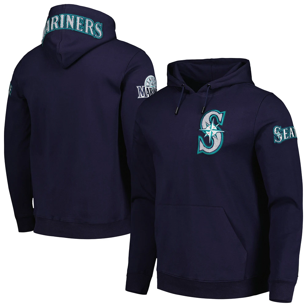 Sweat à capuche et logo de l'équipe Seattle Mariners Pro Standard pour homme, bleu marine