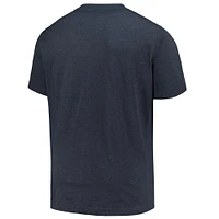 Men's Profile Heather Navy Seattle Mariners Big & Tall Weathered Logo T-Shirt