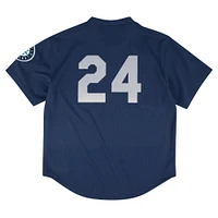 Men's Profile Navy Seattle Mariners Big & Tall Cooperstown Collection Mesh Batting Practice Jersey