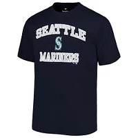 T-shirt pour hommes, bleu marine, Seattle Mariners, Big & Tall, Heart Soul