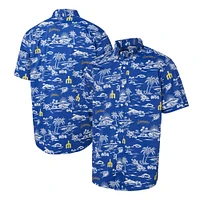 Men's Reyn Spooner Royal Seattle Mariners Cooperstown Collection Kekai Button-Down Shirt