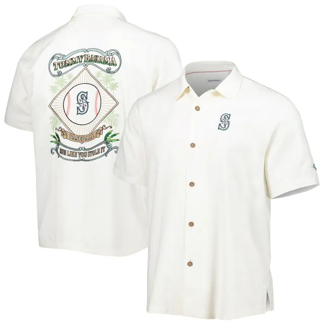 Lids St. Louis Cardinals Tommy Bahama Baseball Camp Button-Up Shirt - Cream