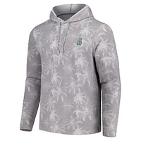 Men's Tommy Bahama Gray Seattle Mariners Palm Frenzy Hoodie Long Sleeve T-Shirt