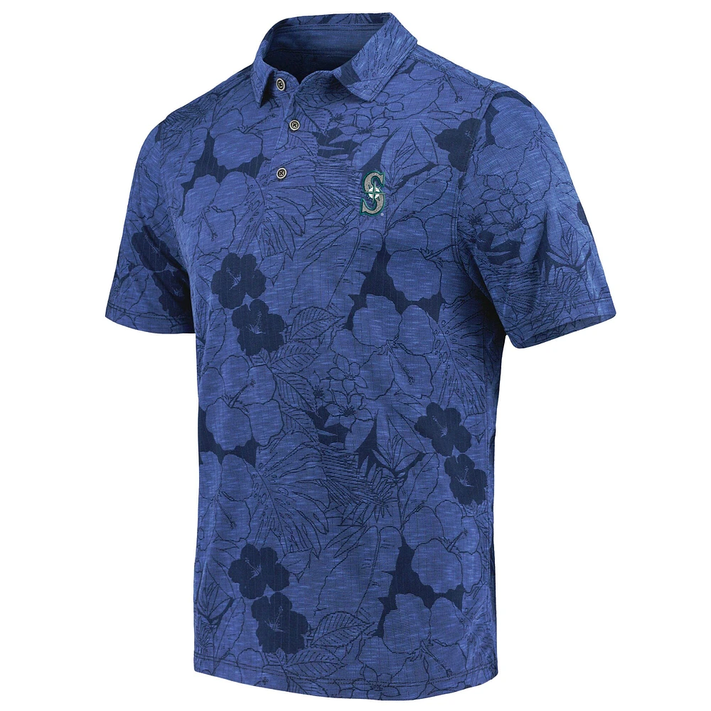 Polo Tommy Bahama Navy Seattle Mariners Blooms pour homme