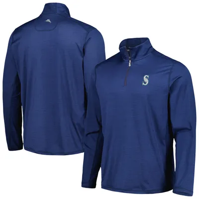 Seattle Mariners Tommy Bahama Delray IslandZone Half-Zip Top - Navy