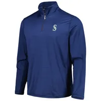 Men's Tommy Bahama Navy Seattle Mariners Delray IslandZone Half-Zip Top