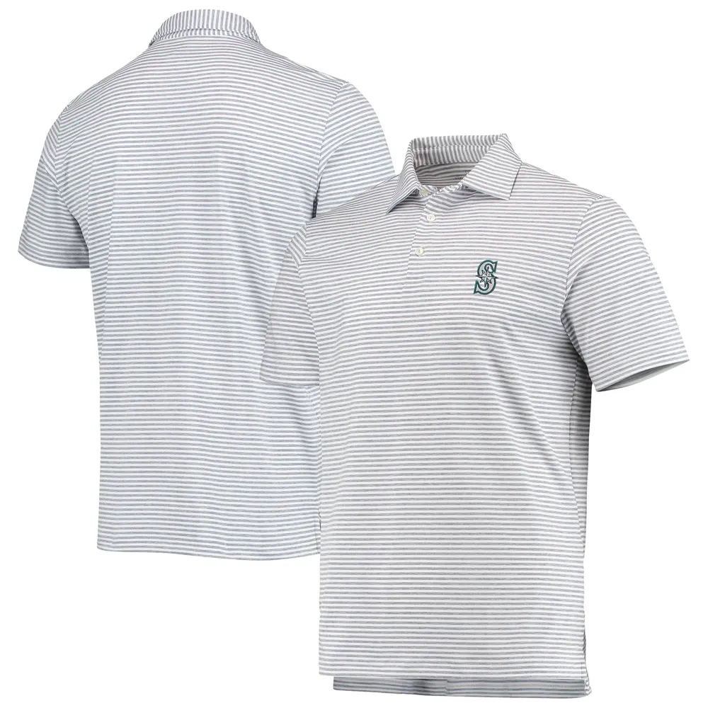 Lids Seattle Mariners Vineyard Vines Heathered Winstead Sankaty Polo - Gray