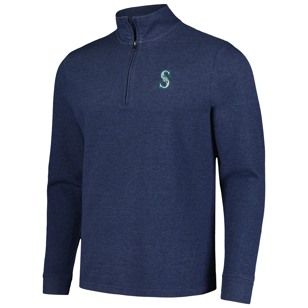 Men's Vineyard Vines Navy Seattle Mariners Saltwater Quarter-Zip Jacket