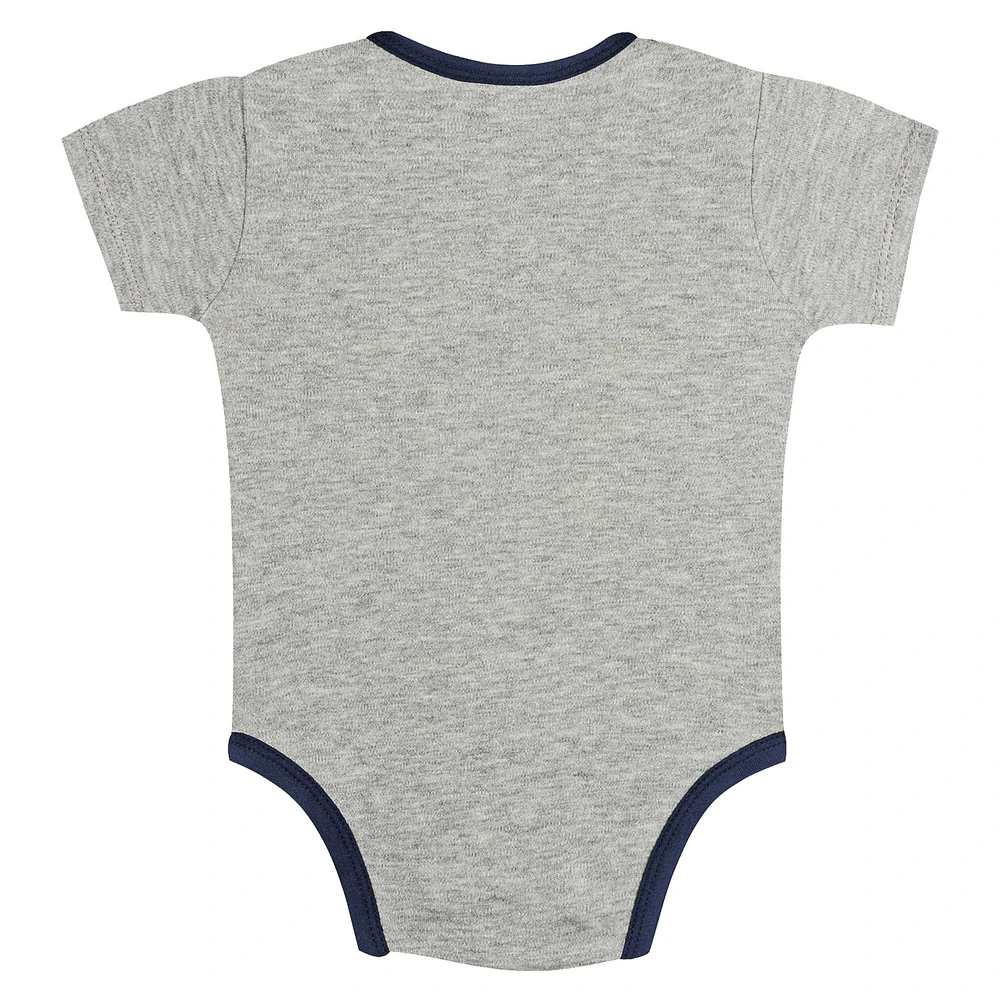 Newborn & Infant Gray/White Seattle Mariners Two-Pack Play Ball Bodysuit Set