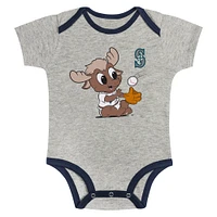 Newborn & Infant Seattle Mariners Play Ball 2-Pack Bodysuit Set