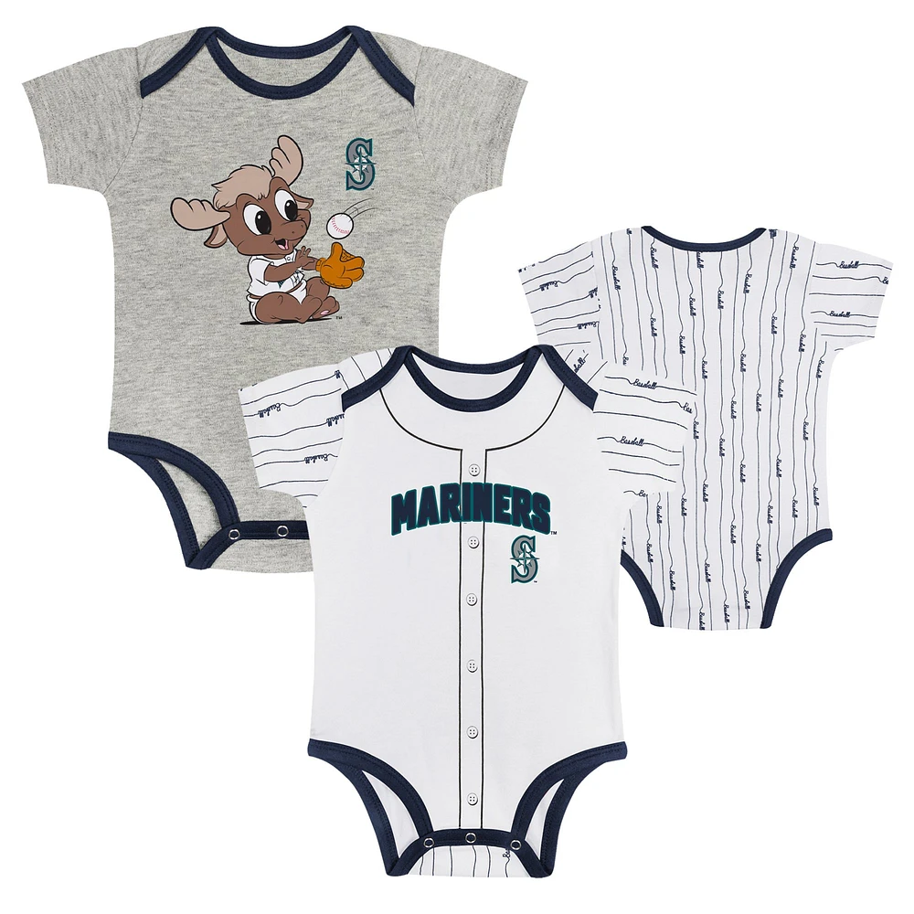 Newborn & Infant Seattle Mariners Play Ball 2-Pack Bodysuit Set