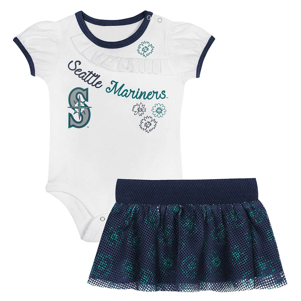 Ensemble body et jupe Sweet Seattle Mariners pour nouveau-nés nourrissons