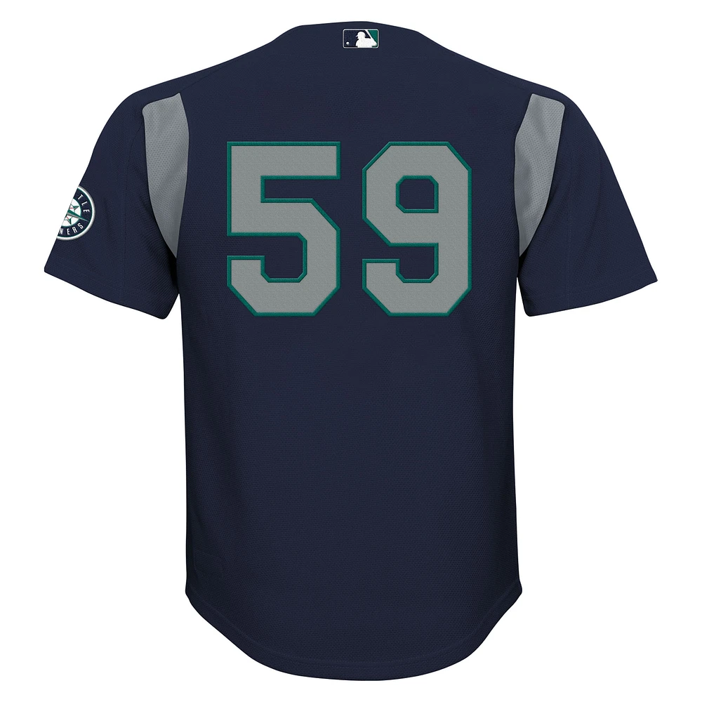 Preschool Mitchell & Ness Felix Hernandez Navy Seattle Mariners Cooperstown Collection Batting Practice Jersey