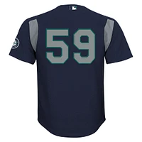 Preschool Mitchell & Ness Felix Hernandez Navy Seattle Mariners Cooperstown Collection Batting Practice Jersey