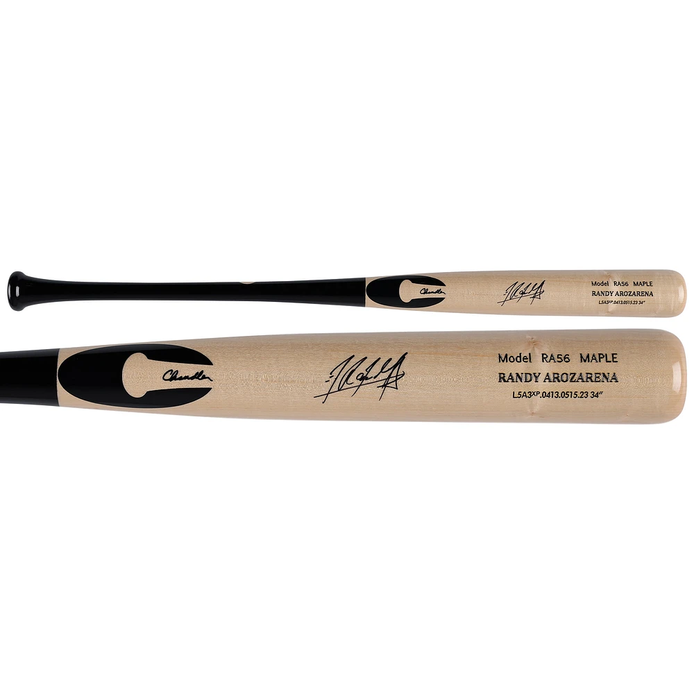 Bâton de jeu Chandler autographié par Randy Arozarena des Mariners de Seattle