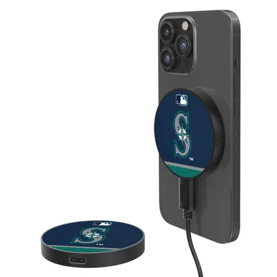 Seattle Mariners 10-Watt Stripe Design Wireless Magnetic Charger