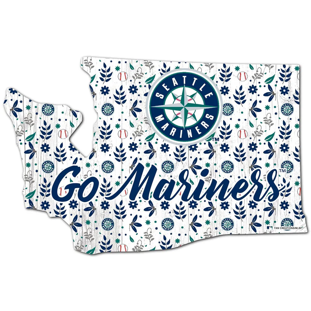 Lids Seattle Mariners 12'' Floral State Sign