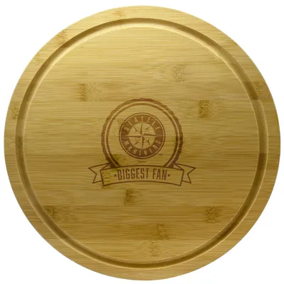 Seattle Mariners 13'' Personalized Rotating Bamboo Server